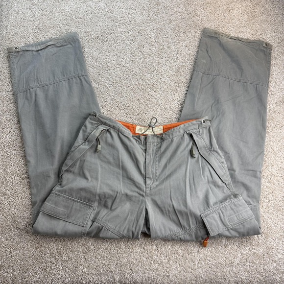 American Eagle Outfitters Pants - Y2K American Eagle Outfitters Cargo Pants Womens 6 Gray Relaxed Fit Straight Leg